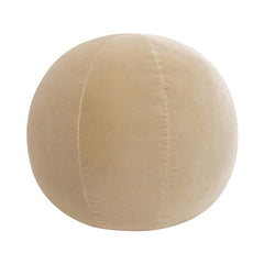 Story 12" Round Sphere Accent Ball Throw Pillow, Fawn Brown Performance Velvet