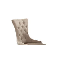 Asgard Beige Linen & Weathered Espresso Finish Side Chair (Set of 2)