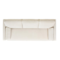 Revelation 84" Modern Farmhouse Sofa, French beige Performance Velvet
