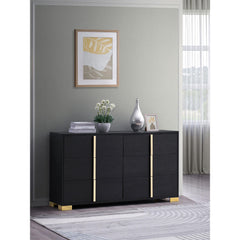 Eternity Black 6-drawer Dresser