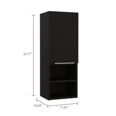 Wenge Rectangle 2-Shelf Medicine Cabinet