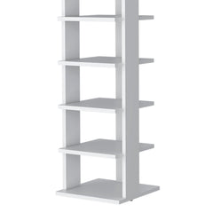 White 7-Tier Tall Vertical Shoe Rack