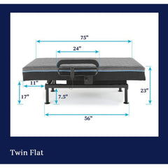 Twin Adjustable Sit to Stand Bed W/ Remote with Convenient Lift Twin