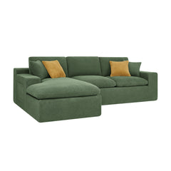 Coffee-Bean Like Upholstered Full Compressed Sectional