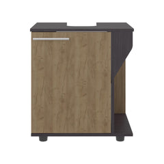 Oasis Under Sink Cabinet, Double Door Storage with Open Back for Pipes, Wide Unit, Freestanding Cabinet