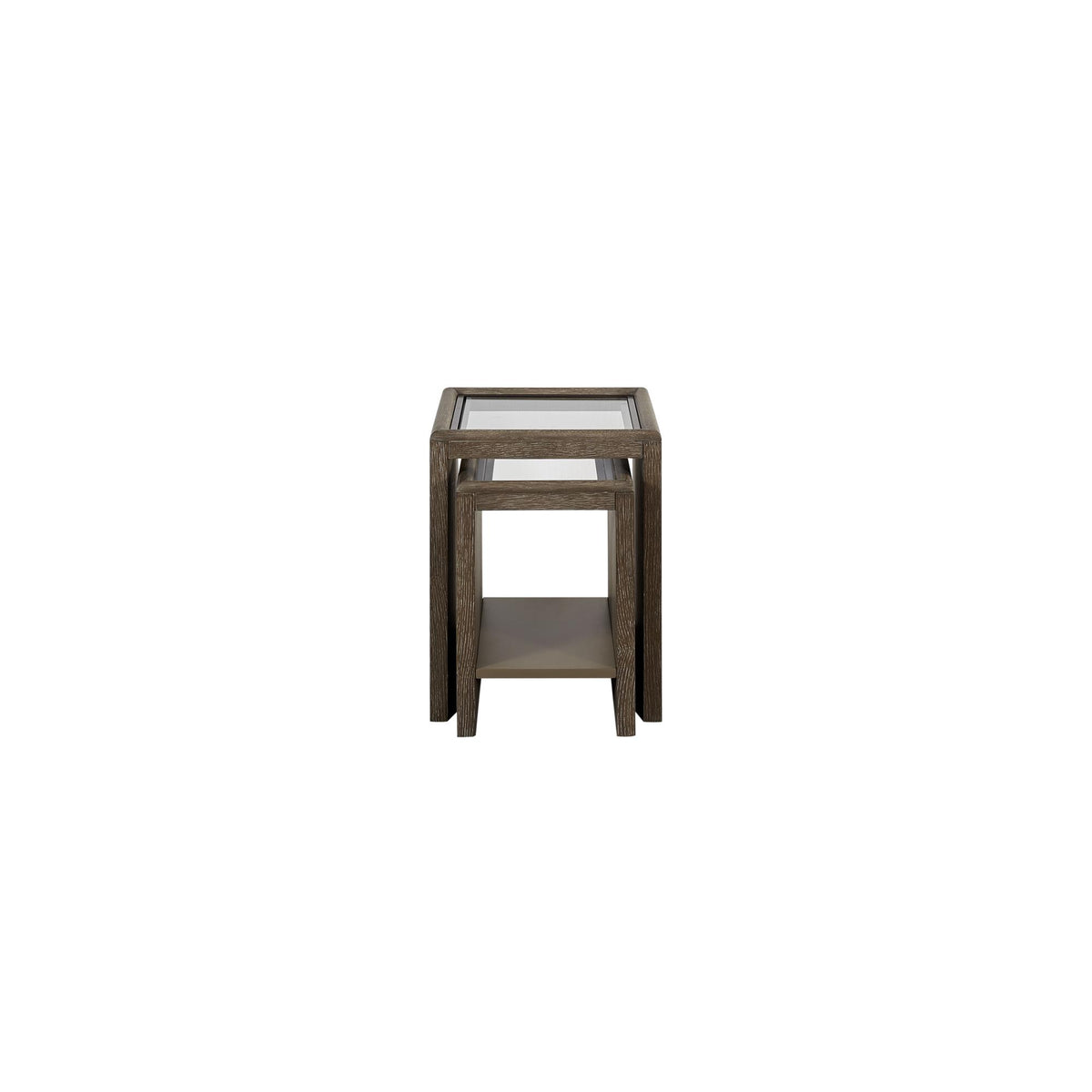 Millennium Tables with Glass Top Cocoa