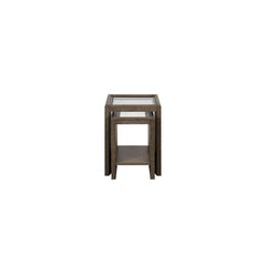 Millennium Tables with Glass Top Cocoa