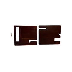 Nightstand accessories organizer phone tablet wallet watch stand key holder coin tray solid wood 2pc wood stained