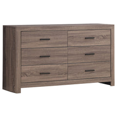 Agamemnon Barrel Oak 6-drawers Dresser