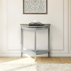 Ode Natural Oak & Gray Finish Console Table