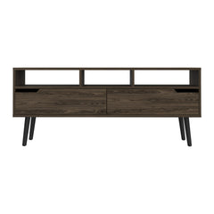 Millennium Haven 2-Drawer 3-Shelf TV Stand Dark Walnut