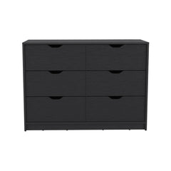 Dresser Curio, Four Drawers, Black Wengue Finish