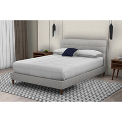 Queen Upholstered Bed With 2 Nightstands