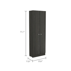 Valhalla Cabinet, Double Door, Five Shelves -Espresso / Black