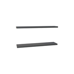 Hercules 47" Wide Floating Shelves Set of 2, Shelves for Wall Decor for Bedroom, Bathroom Storage Shelves, Book Shelves for Living Room Matt Gray