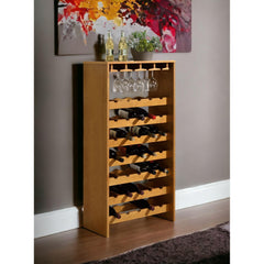 Millennium Oak Finish Wine Rack