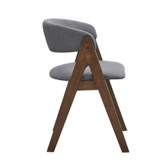 Fable Finish Side Chairs Set of 2, Upholstered Seat and Back Wooden Modern Dining Furniture