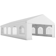 16' x 32' Large Outdoor Carport Canopy Heavy Duty Party/Wedding Tent with Removable Sidewalls - White