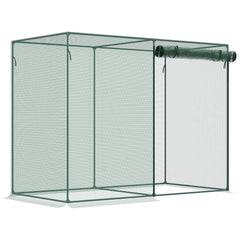6 x 3ft Crop Cages for Garden, Plant Protectors from Animals, Two Zippered Doors, Storage Bag, 6 Ground Stakes, Green