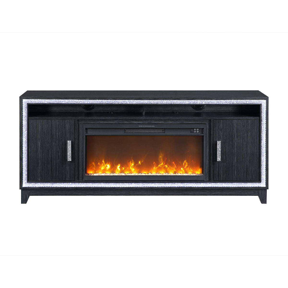 Priam Dark Grey 72 Inch Fireplace