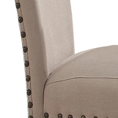 Quasar and Salvage Dark Oak Upholstery Side Chair (Set of 2)