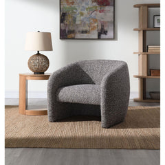 Paradise Brown & Gray Tweed Accent Chair