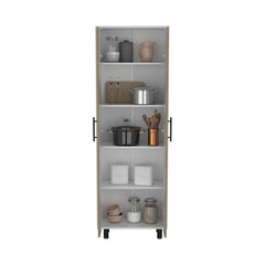 Valhalla Manacor, Five Shelves, Macadamia and White Finish
