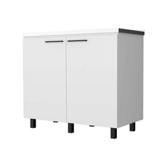 White 2 Utility Sink and Cabinet
