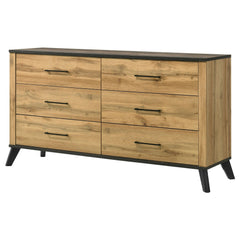 Iphigenia Natural Pine 6-drawer Dresser Cabinet