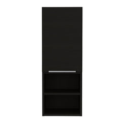 Legend Bathroom Cabinet, Two Interior Shelves, Two External Shelves, Single Door Cabinet -Black