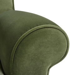 Polyxena Lawson Three-Cushion Tightback Sofa, Olive Green Performance Velvet