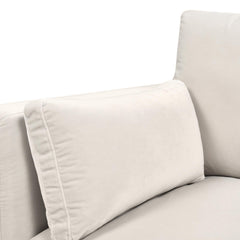 Revelation 36" Modern Farmhouse Arm Chair, French beige Performance Velvet