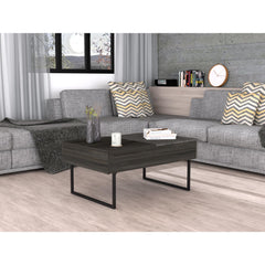 Helen Lift Top Coffee, Two Legs, One Drawer -Espresso / Onyx