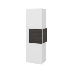 Summit Wall-Mounted Single Door Medicine Cabinet with 3 Interior Storage Shleves, Space-Saving Bathroom Storage Organizer with Concealed Shelving