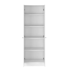 Valhalla Cabinet 71" H, Two Doors, Five Internal Shelves, White