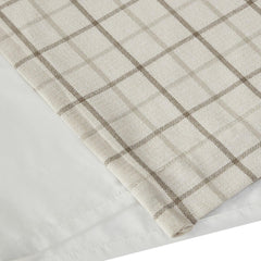 Cassandra Rod Pocket and Back Tab Curtain Panel with Fleece Lining Natural 50x95"
