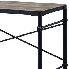 Apex Rustic Oak & Black Finish Writing Desk
