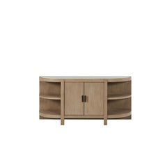 Cosmos 2-Door Console Table w/ Marble Top