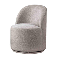 Contemporary Style 1pc Dining Swivel Chair 360 Rotate Light Gray Finish Dining Room