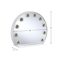 Melody White Finish Accent Mirror