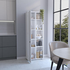 Neptune Kitchen Pantry Storage Cabinet With and Five Interior and Exterior Shelves