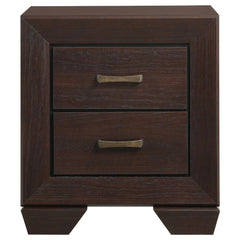Copper Dark Cocoa 2-Drawer Rectangular Nightstand