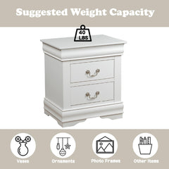 Nirvana Philippe White Finish Nightstand