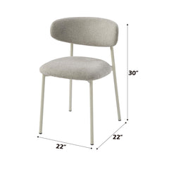 Priam Gray Finish Side Chair (Set of 2)