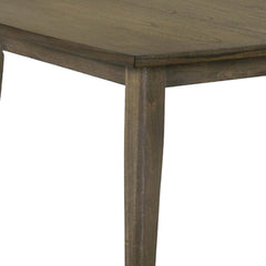 Aurora 72 Inch Rectangular Dining Table, Tapered Legs, Vintage Walnut Brown