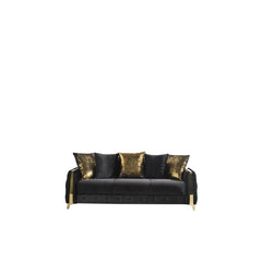Waltz Modern Style sleeper Sofa made with wood in Black