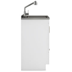 Asgard - 28" Laundry Cabinet with Faucet and Stainless Steel Sink - White