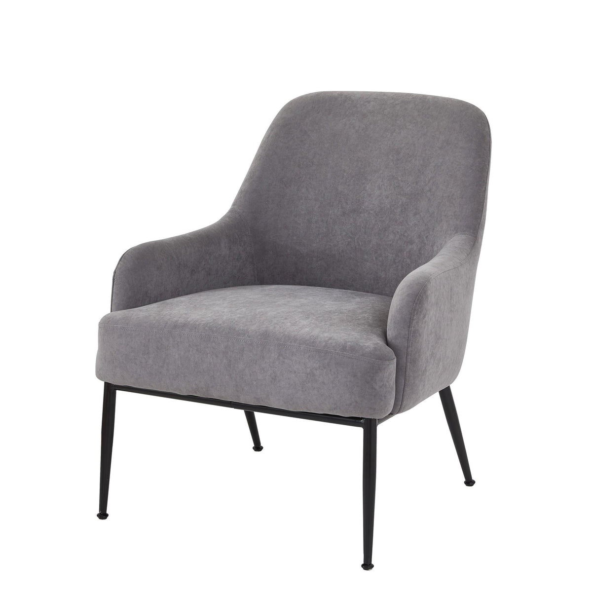 Iphigenia Velvet Accent Chair, Modern Upholstered Armchair with Metal Legs, Comfy Side Chair for Living Room Bedroom
