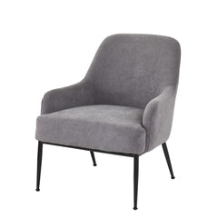 Iphigenia Velvet Accent Chair, Modern Upholstered Armchair with Metal Legs, Comfy Side Chair for Living Room Bedroom