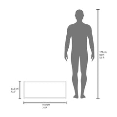 Zeus 32"W x 13" H Wall Cabinet with Sliding Doors , Wall Shelf, Storage Cabinet, Bedroom, Office, Living Room, Garage